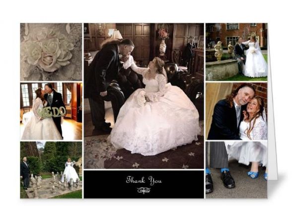 Got my pictures today :-) :  wedding Thank You Card Example