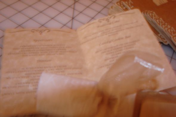 OMG!!! It is over.... My last three DIYs.... :  wedding diy vows menu place cards Menuinside