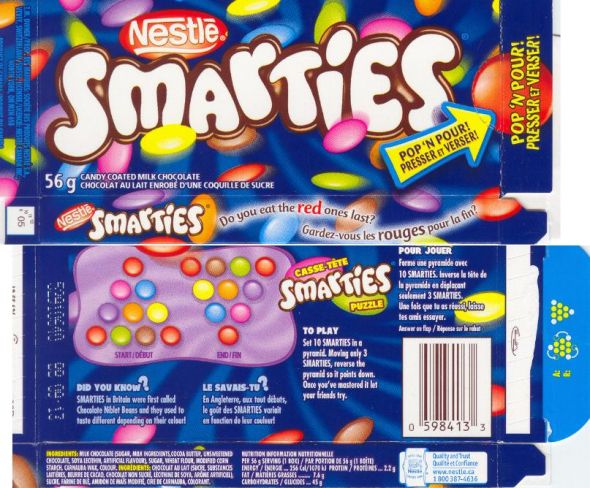 What souvenirs would you like from Canada? :  wedding Smarties1205