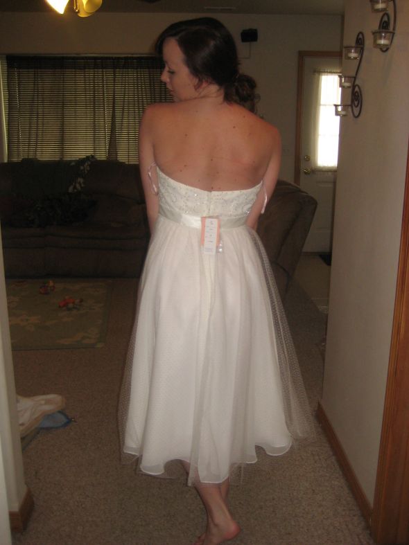 i finally got my dress! :  wedding Back