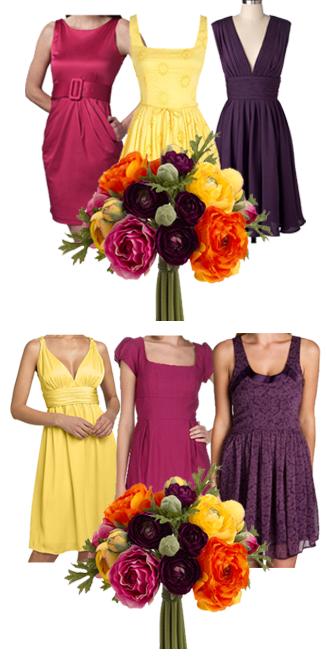 Your thoughts on this? :  wedding bridesmaid dresses colors mismatched dresses Dresses