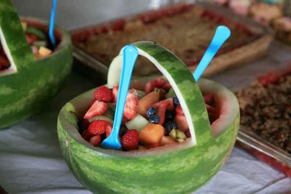 Fruit arrangement instead of cake? : wedding wedding cake alternatives Lynn And Chris Married IMG 236