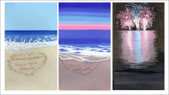 Found: Great source for invitation art :  wedding invitations hand painted design Invitationart