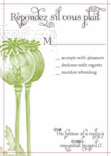 Invitation poll :  wedding diy envelopes invitation green brown Elton RSVP