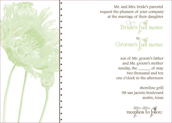 Invitation poll :  wedding diy envelopes invitation green brown Elton Invitation Weddingbee1