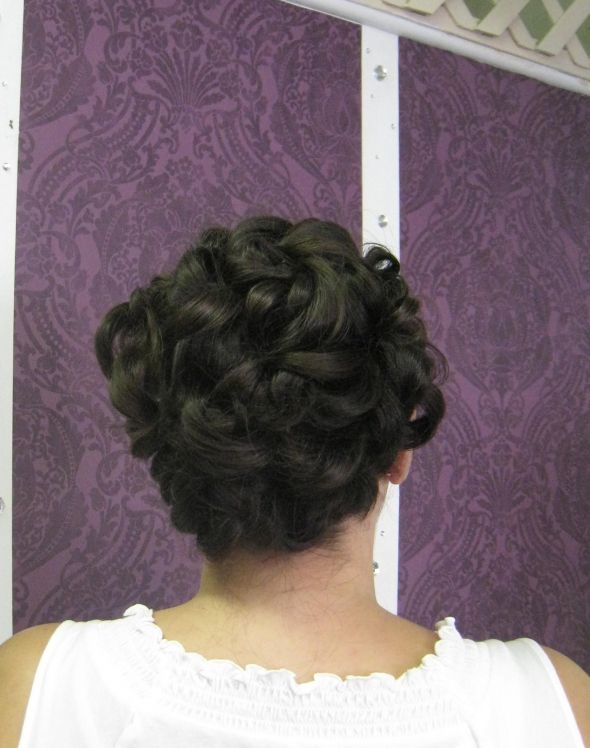 I think I hate my hair trial, thoughts? (PICS!!) :  wedding hair trial hate it ugh 11