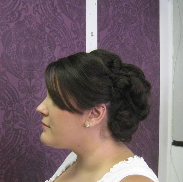 I think I hate my hair trial, thoughts? (PICS!!) :  wedding hair trial hate it ugh 13