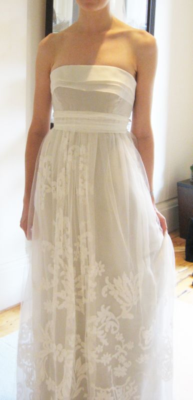 Didn't know I could be this excited about a dress!! Finally found my dress :) :  wedding fitting carolina herrera Dress Top