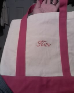 I Added Bling to My BMs Totes :  wedding Bling Bmbag1