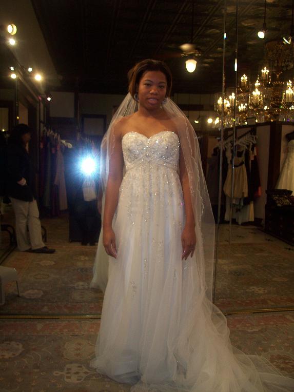 FI Saw a Picture of My Dress!! :  wedding Dress1