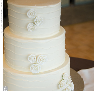 Cake Inspiration vs. execution :  wedding cake inspiration White With Flowers
