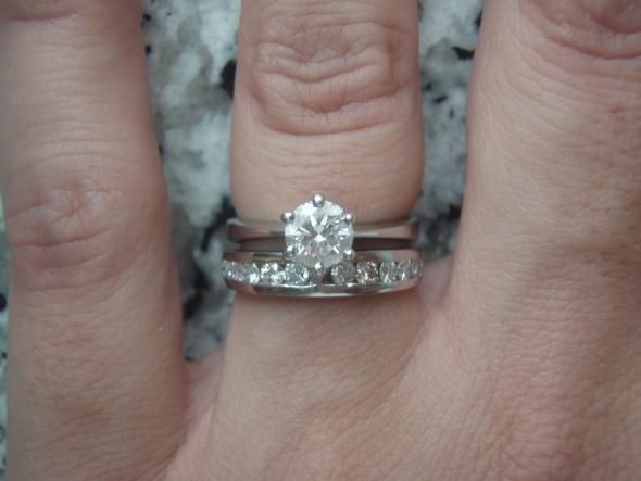 half eternity ct weight? :  wedding half eternity channel set band Set
