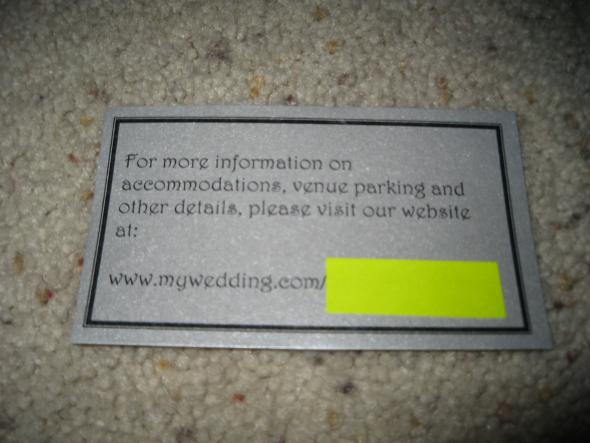 My invitations - step one : wedding invitations michaels diy Info Card