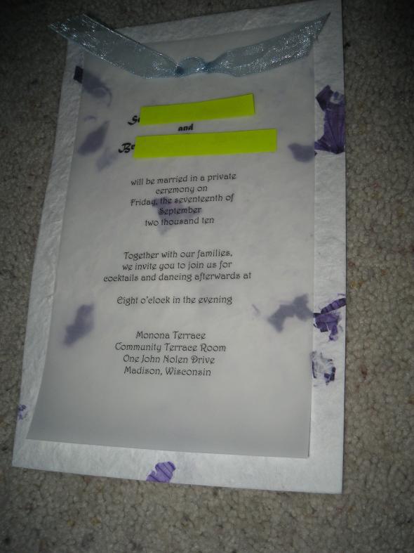 My invitations - step one : wedding invitations michaels diy Invitation