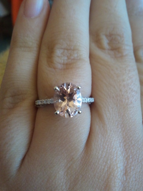 Morganite ring help? : wedding ring morganite custom Morganitering