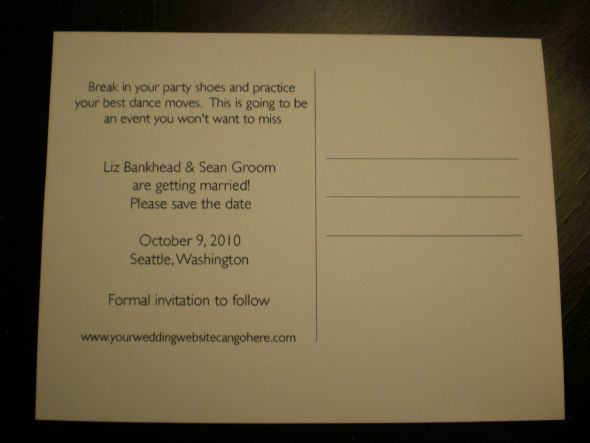 My STD's, Pics included :  wedding std save the date awesome STD2
