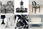 I need some inspiration! Black and White... : wedding black and white damask reception decor hydrangeas anemones black white 14688910 143