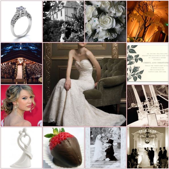 my very first inspiration board! :  wedding Inspiration Board