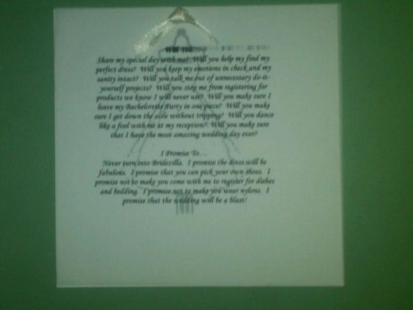 In the middle of a DIY and NEED Bee Advice : wedding Words