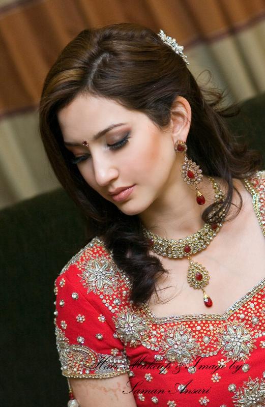Reception Make-up/Hair :  wedding gold red makeup soft curls nude lips smokey eye Edwina 3 1