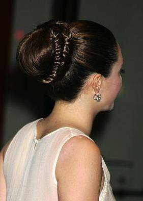Updo with veil : wedding Emmyrossum