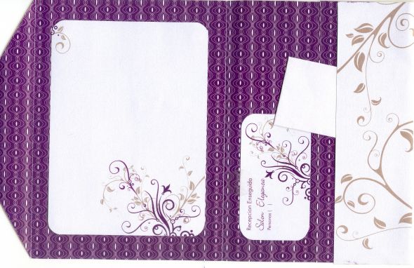 hurry up with the invitations :  wedding Purple Invo