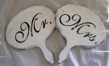 What do we think of Mr & Mrs signage on reception chairs? :  wedding Il 430xN.128451712