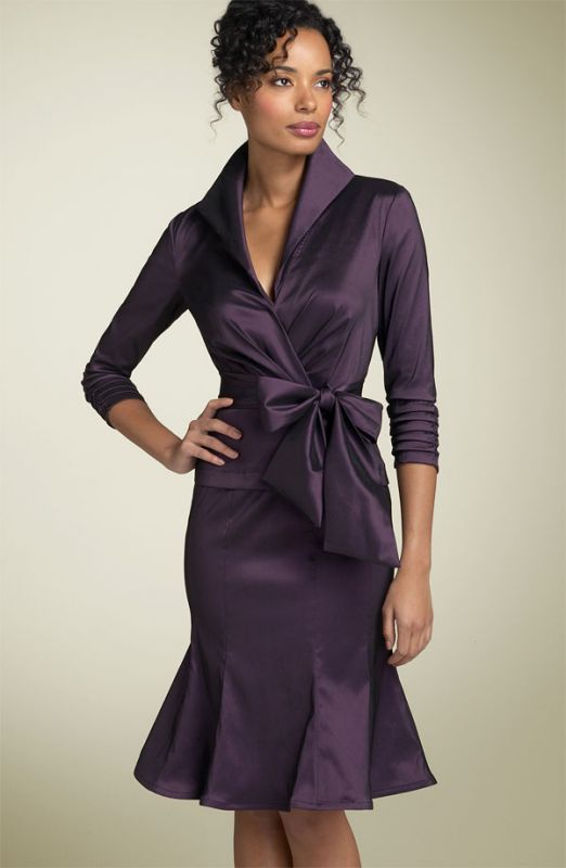 What should my mother wear? :  wedding MoB Purpleshirtdress