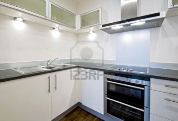 help me with tiling choices! pls? : wedding 4699479 Modern White Kitchen With Grey Stone Work Top