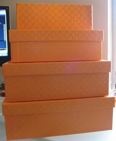 ccranetobe's very bright card box :D :  wedding diy cardbox orange Cardbox 004 Small