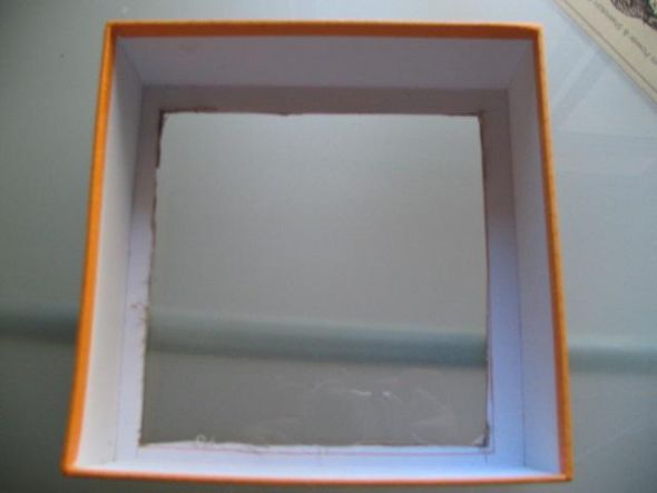 ccranetobe's very bright card box :D :  wedding diy cardbox orange Cardbox Small