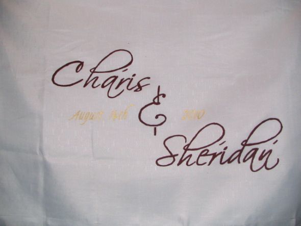 Which table cloth.. You choose. :  wedding diy tablecloth Tablecloth2