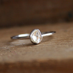 As long as we're waiting-- what's your Dream Ring? :  wedding Roughdiamondthinwhitegoldband Medium
