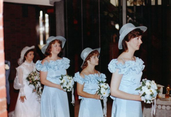 Do you have any pictures of your parents' wedding? : wedding June 9 Girls