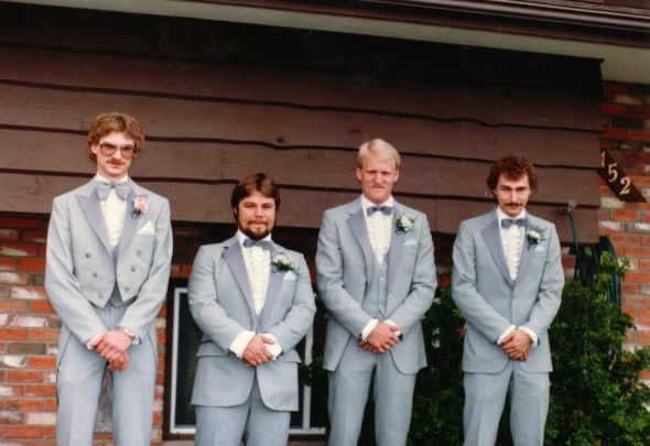 Do you have any pictures of your parents' wedding? : wedding June 9 1984 Boys