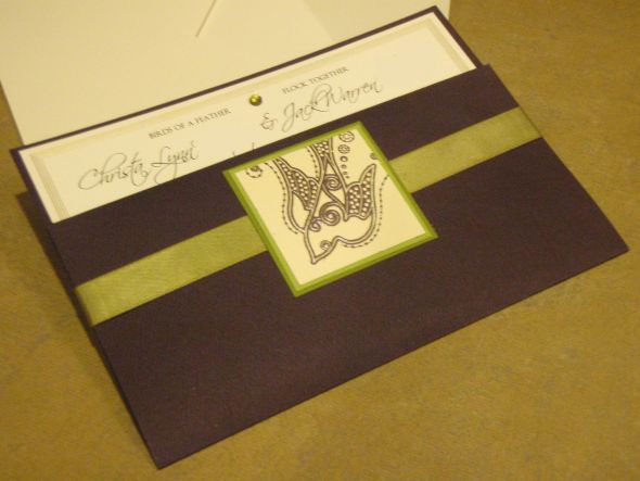 My DIY Invitation Suite is COMPLETE! Photo Heavy Post :) :  wedding BlurredFront Closed