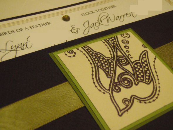 My DIY Invitation Suite is COMPLETE! Photo Heavy Post :) :  wedding BlurredFront ClosedDetail