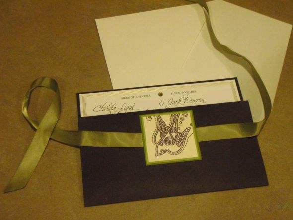 My DIY Invitation Suite is COMPLETE! Photo Heavy Post :) :  wedding BlurredFront Untied