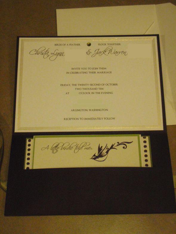 My DIY Invitation Suite is COMPLETE! Photo Heavy Post :) :  wedding BlurredInside