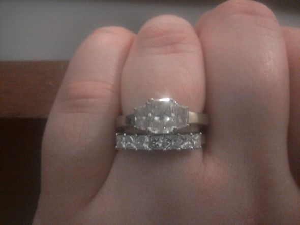 I 39m so used to just wearing my ering My shiny new wedding band makes it 