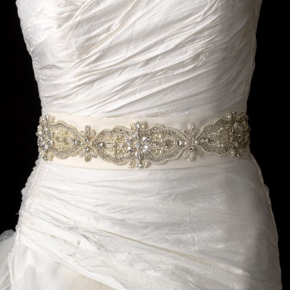 Beaded Wedding Dress Belts Gorgeous Affordable wedding beaded belt 