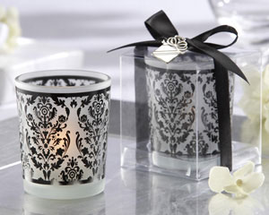 WANTED - White/Black Damask Wedding Supplies, Black 6ft. Rectangle Table Linens :  wedding damask wedding decor teal black white yellow inspiration ceremony diy reception Damask Votive Kate Aspen