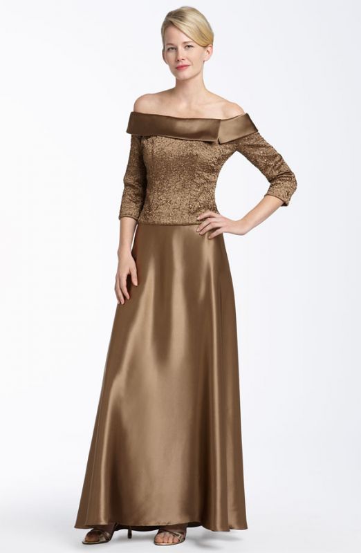 Mother of Bride Dress Suggestions :  wedding mother of the bride attire dress Bronze2