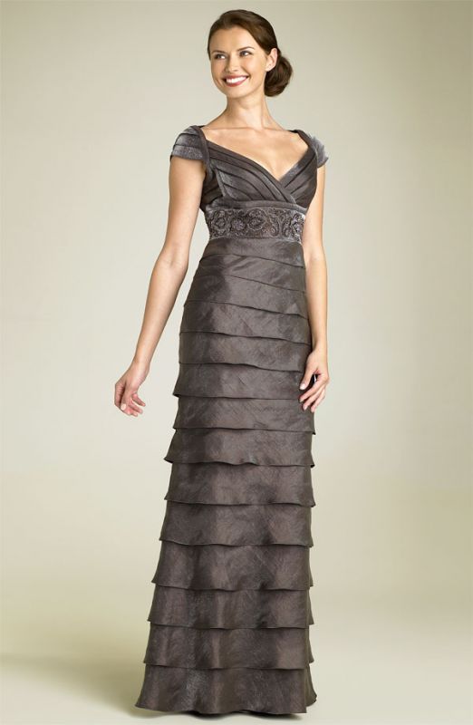 Mother of Bride Dress Suggestions :  wedding mother of the bride attire dress Dark Bronze