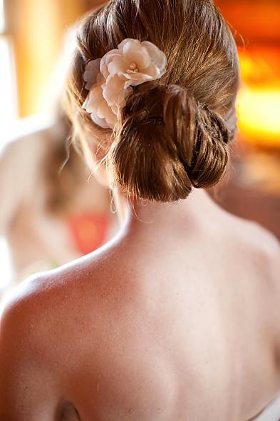I think I might do a side chignon for the wedding and let my hair down