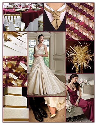what color matches help wedding Burgundy Gold White Wedding
