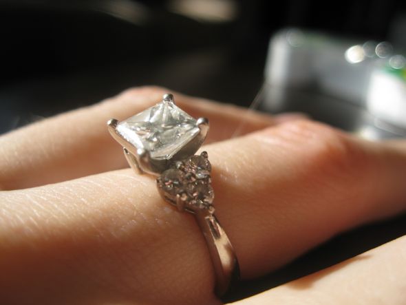 1ct Round or Princess? :  wedding 1ct round princess THE RING 032