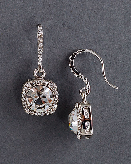 Which earrings with my dress? I am ordering tonight based on your choice bees!!! :  wedding Earrings2