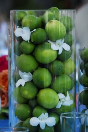 Can I see your centerpiece ideas :  wedding reception decor centerpiece non traditional Limecenterpiece5