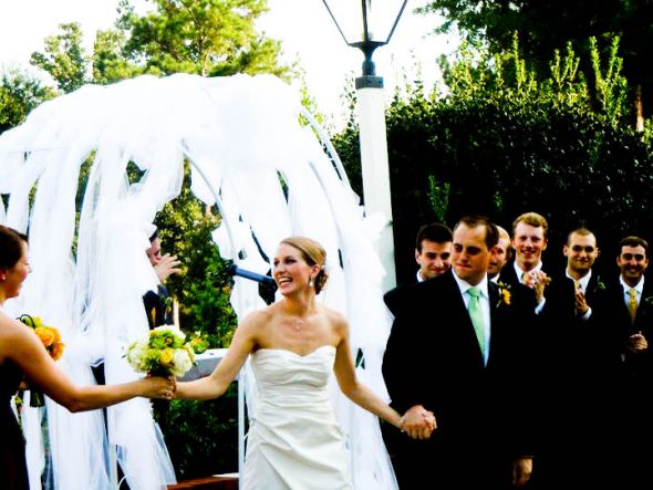 Any MIKAELLA brides out there?  Post your pics. :  wedding dress mikaella bridal 1406 1 Married2 5